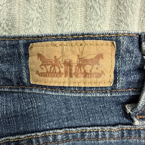Levi's Jeans Womens 10S Mid‎ Rise Skinny Blue Medium Wash Stretch Denim - Picture 8 of 9